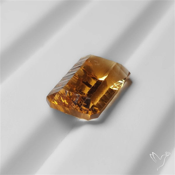 Faceted Israeli Laser Cut Citrine