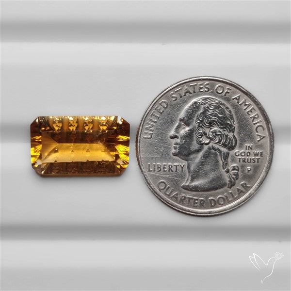 Faceted Israeli Laser Cut Citrine