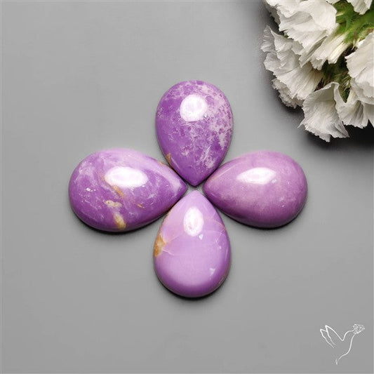 Calibrated Phosphosiderite Drops Cabochons Lot