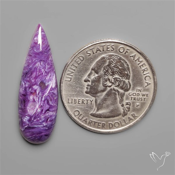 Charoite Long Drop Cabochon