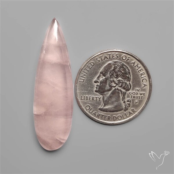Rose Quartz Long Drop Cabochon
