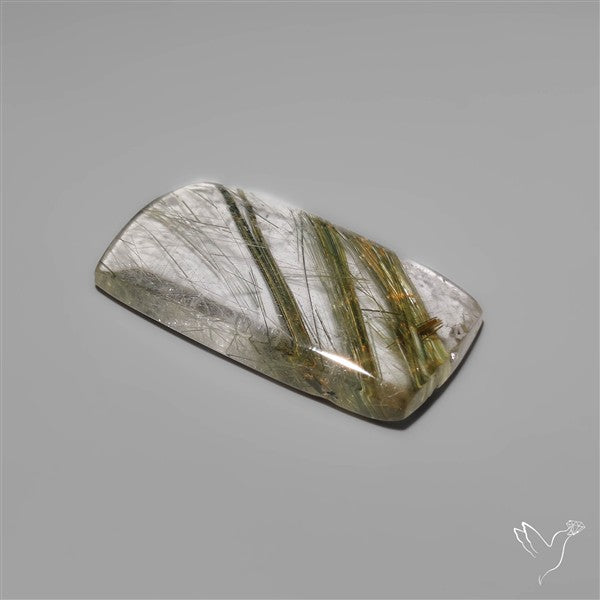Green Rutilated Quartz Cabochon