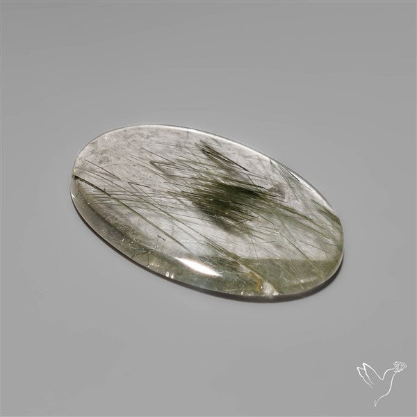 Green Rutilated Quartz Cabochon