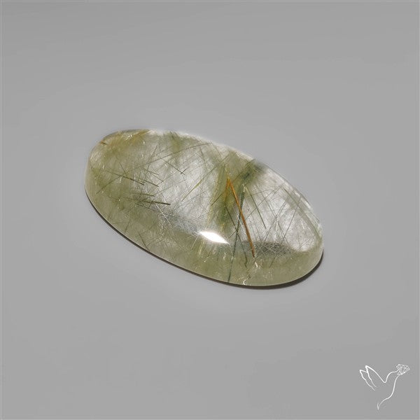 Green Rutilated Quartz Cabochon