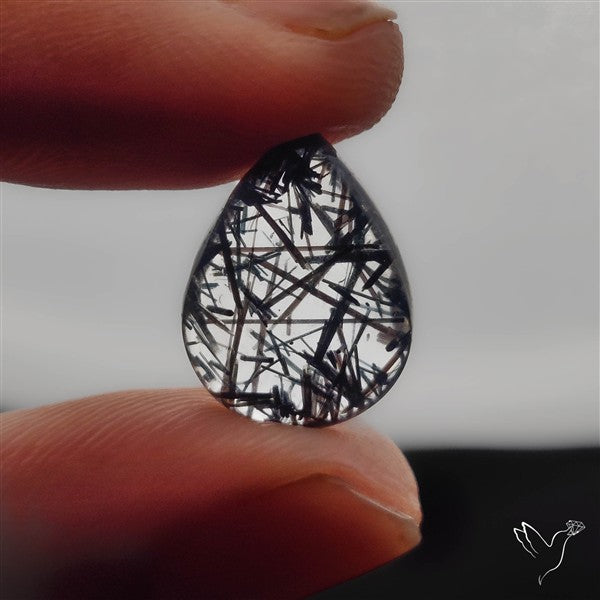 AAA Sri Lakan Black Rutilated Quartz