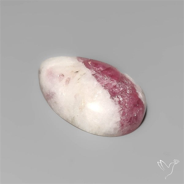 Rubellite Tourmaline in Quartz Cabochon