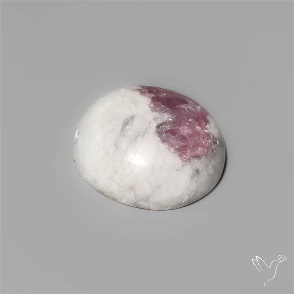 Rubellite Tourmaline in Quartz Cabochon