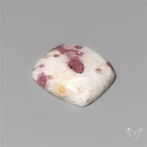 Rubellite Tourmaline in Quartz Cabochon