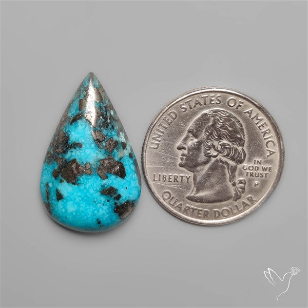 Morenci Turquoise With Pyrite Inclusion