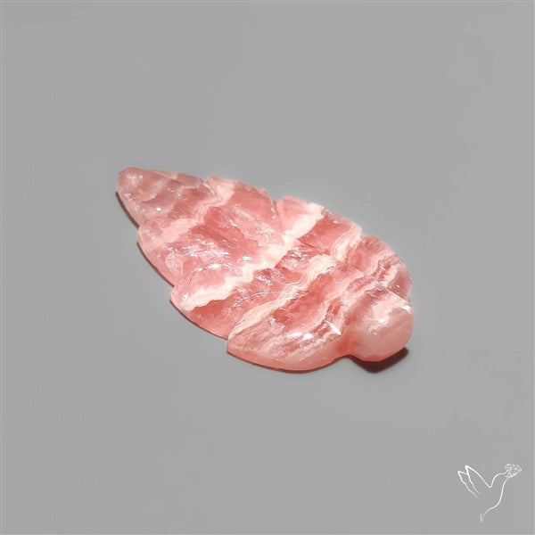 Handcarved Rhodochrosite Leaf