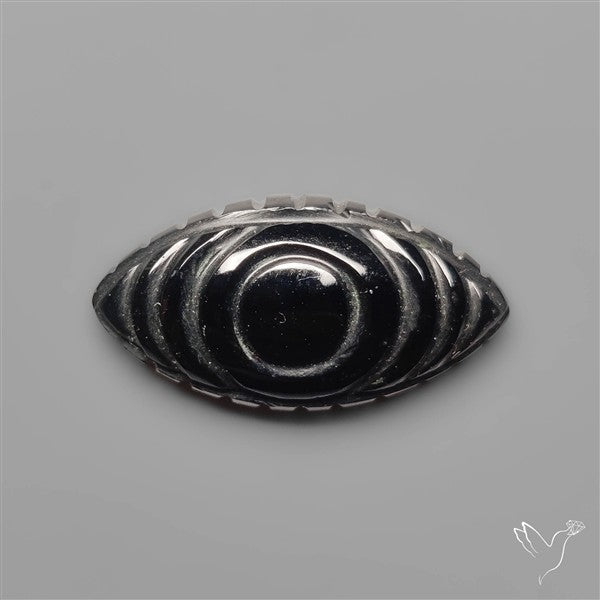 Black Onyx Eye Carving