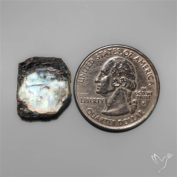 Raw Moonstone With Touramline Inclusion