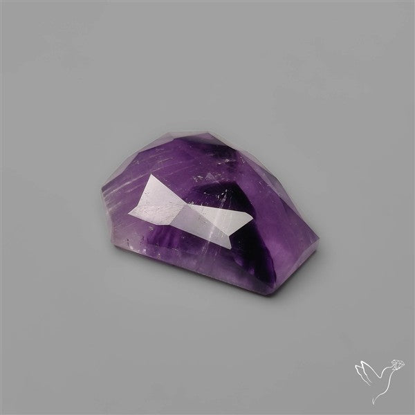 Rose Cut Chevron Amethyst Coffin