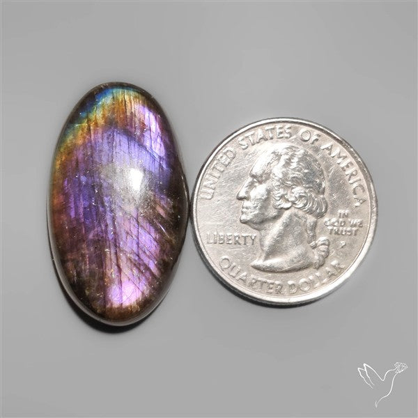 Dark Purple Labradirite Cabochon