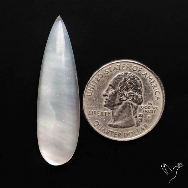 Himalayan Quartz And Mother of Pearl Doublet