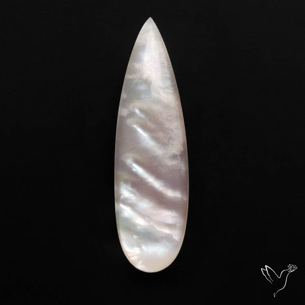 Himalayan Quartz And Mother of Pearl Doublet