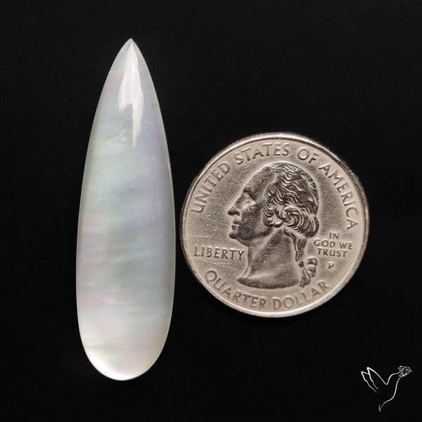 Himalayan Quartz And Mother of Pearl Doublet