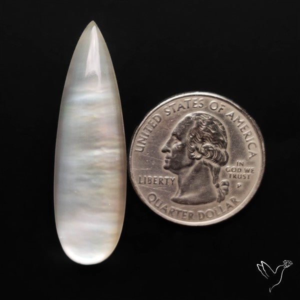Himalayan Quartz And Mother of Pearl Doublet