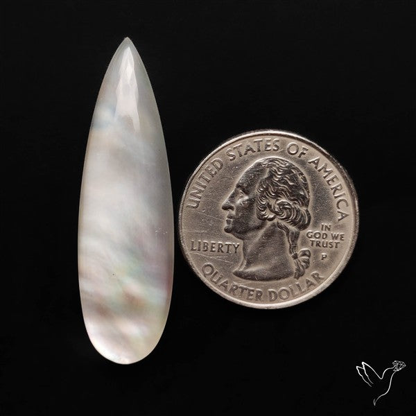 Himalayan Quartz And Mother of Pearl Doublet