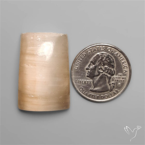 Peach Selenite Cabochon
