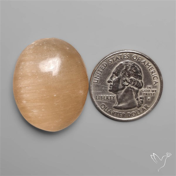 Peach Selenite Cabochon