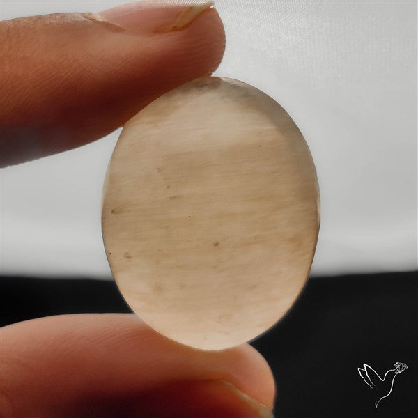 Peach Selenite Cabochon