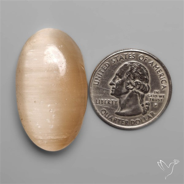 Peach Selenite Cabochon