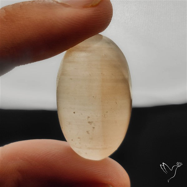 Peach Selenite Cabochon