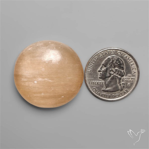 Peach Selenite Cabochon