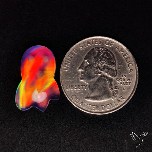 Aurora Opal Doublet Ghost Carving