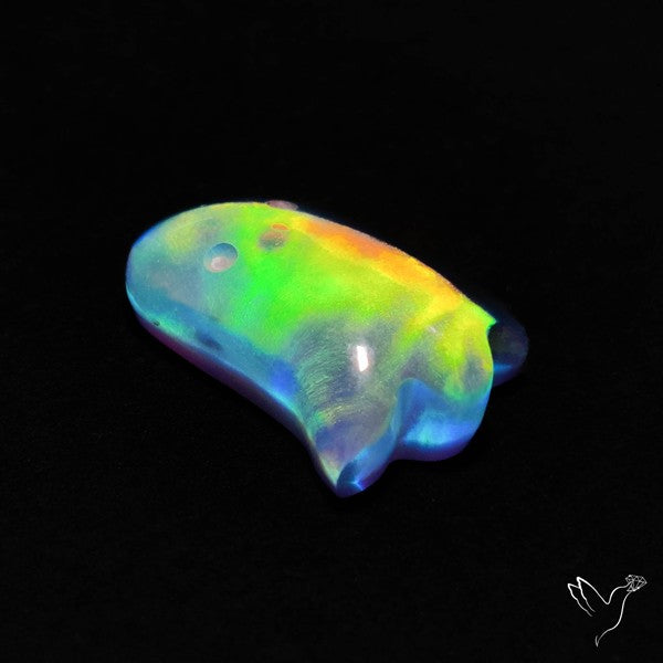 Aurora Opal Doublet Ghost Carving