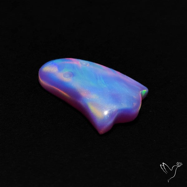 Aurora Opal Ghost Carving Solid