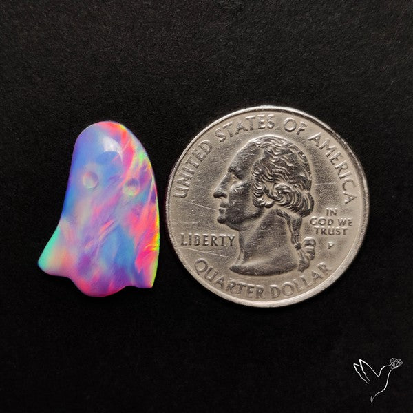 Aurora Opal Ghost Carving Solid