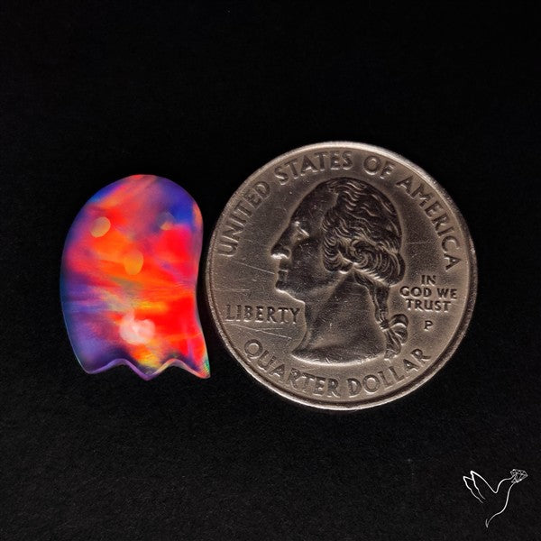 Aurora Opal Doublet Ghost Carving