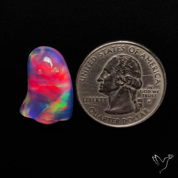 Aurora Opal Doublet Ghost Carving