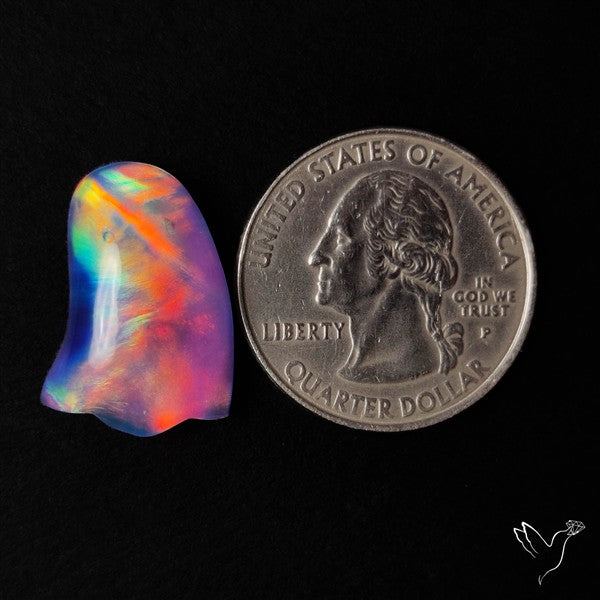 Aurora Opal Doublet Ghost Carving