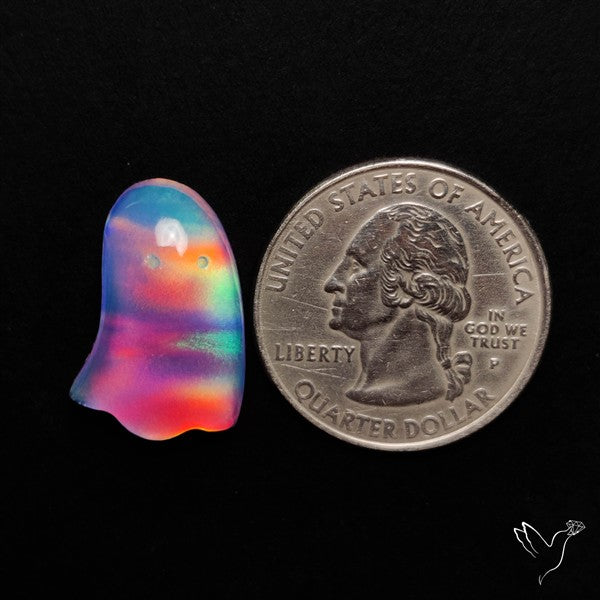 Aurora Opal Doublet Ghost Carving
