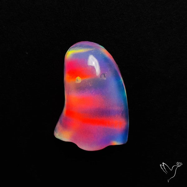 Aurora Opal Doublet Ghost Carving