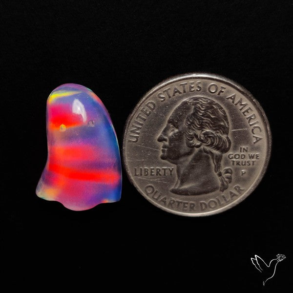 Aurora Opal Doublet Ghost Carving