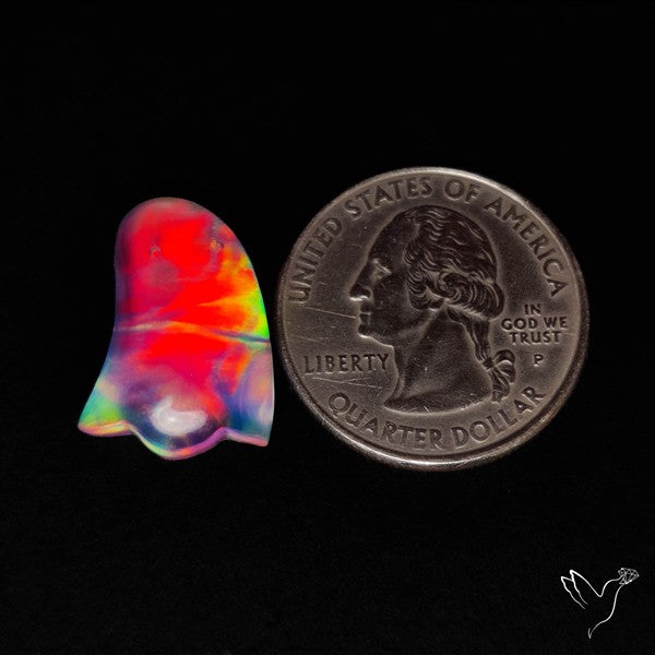 Aurora Opal Doublet Ghost Carving