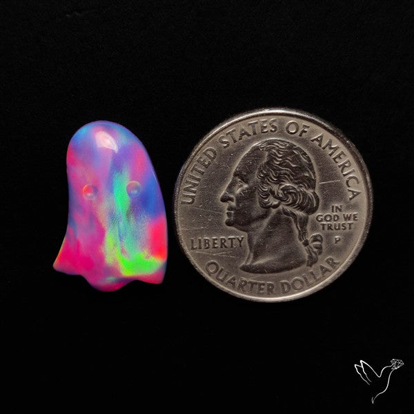 Aurora Opal Doublet Ghost Carving