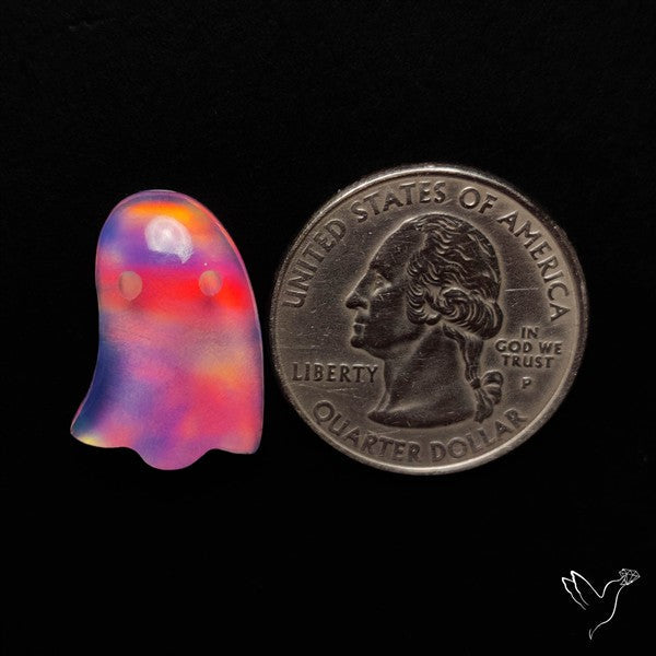 Aurora Opal Doublet Ghost Carving