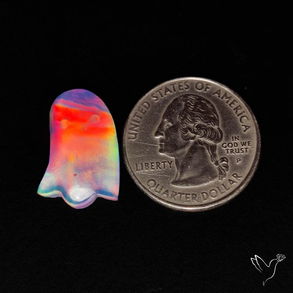 Aurora Opal Doublet Ghost Carving
