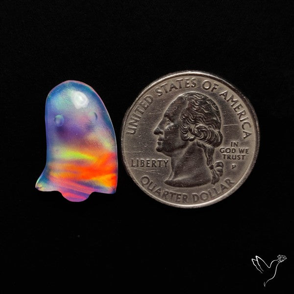 Aurora Opal Doublet Ghost Carving