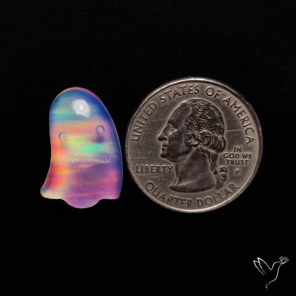 Aurora Opal Doublet Ghost Carving