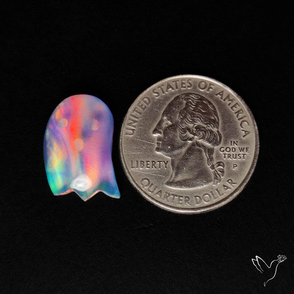 Aurora Opal Doublet Ghost Carving