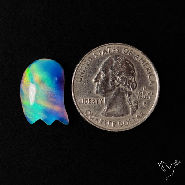 Aurora Opal Doublet Ghost Carving