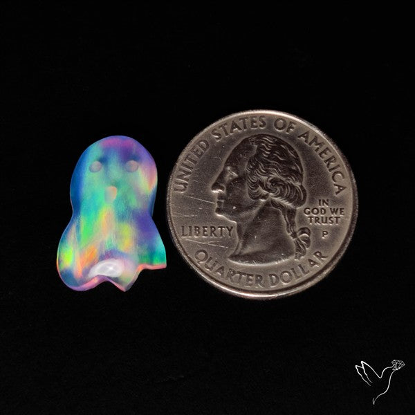 Aurora Opal Doublet Ghost Carving