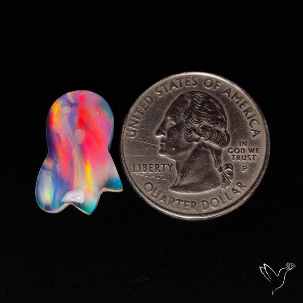 Aurora Opal Doublet Ghost Carving