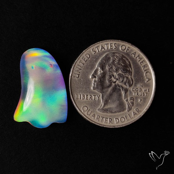 Aurora Opal Doublet Ghost Carving